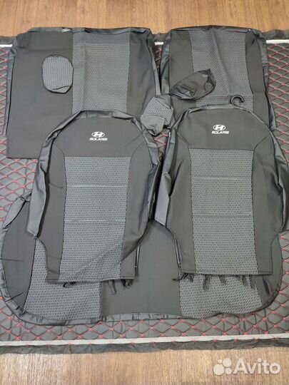 Авточехлы на hyundai solaris 1