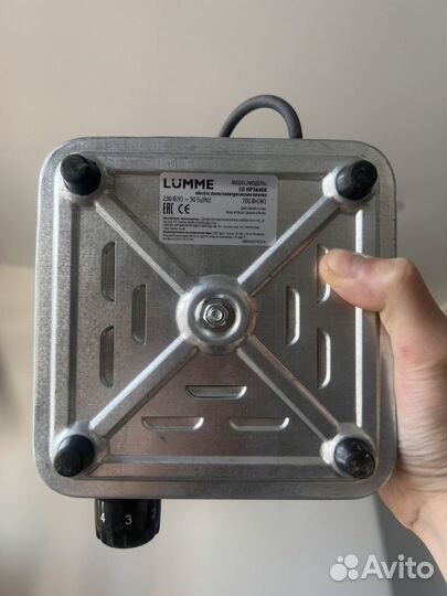 Электрическая плитка lumme LU-HP3640A сталь