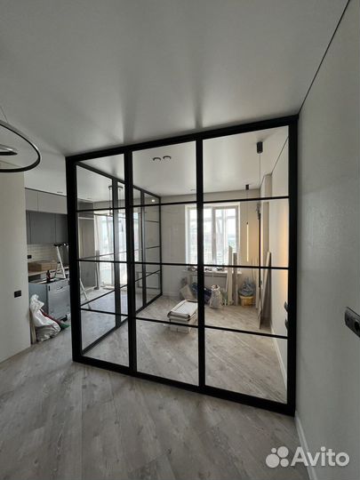 Раздвижные перегородки loft