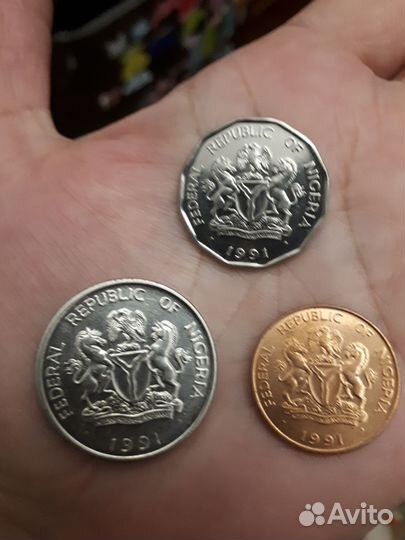 Монеты Африка Нигерия 1991 год