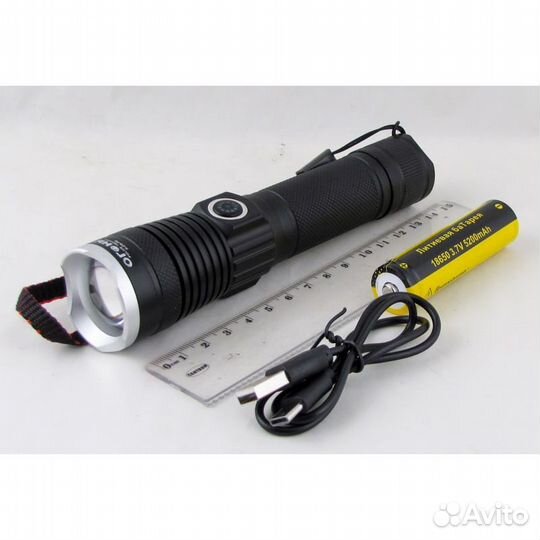 Фонарь мощный светодиод ручной, 60449