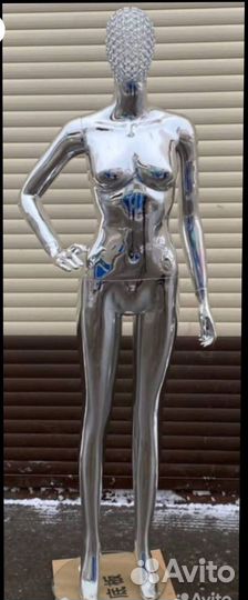 Манекен глянцевый, голова стразы