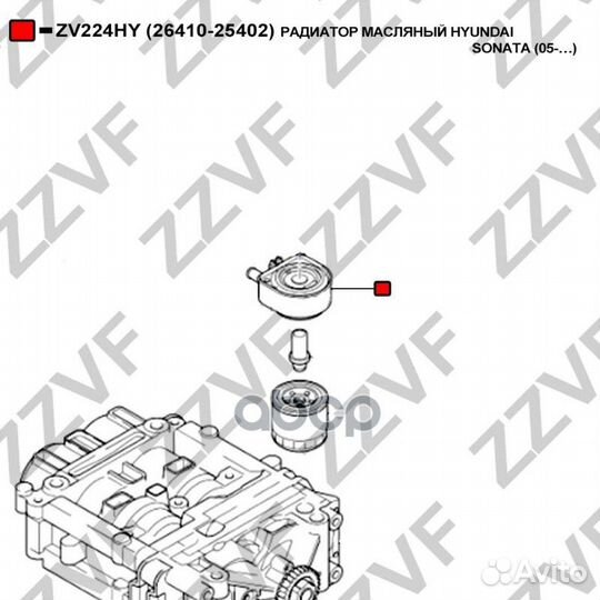 Маслоохладитель ZV224HY zzvf