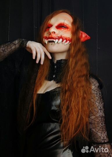 Маска Эльф Вампир. Карнавальный костюм на Хеллоуин