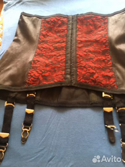 Утягивающий плотный пояс с подтяжкамиширина 78 см