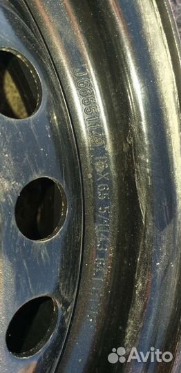 Штампованные диски r16 5x114 3 цо 64.1