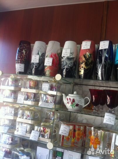 Вазы стеклянные