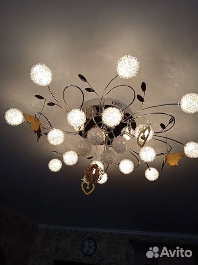 Люстра потолочная большая бу