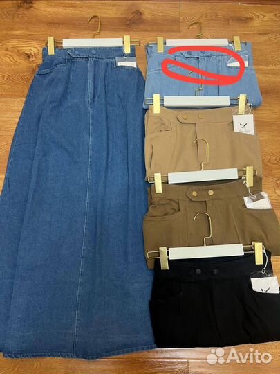 Джинсовая юбка длинная макси