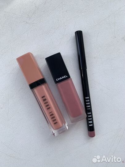 Набор помад для губ chanel и bobbi brown
