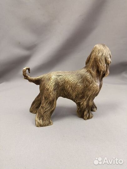 Бронзовая статуэтка Собака Афганская борзая