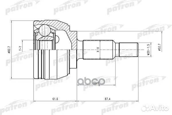 ШРУС наружн к-кт 25x53x33 renault: Scenic II/Megan