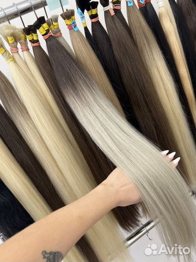 Волосы омбре с наращиванием 60 см