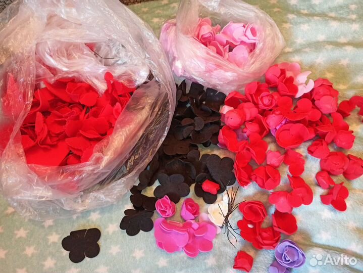 Розы из фоамирана