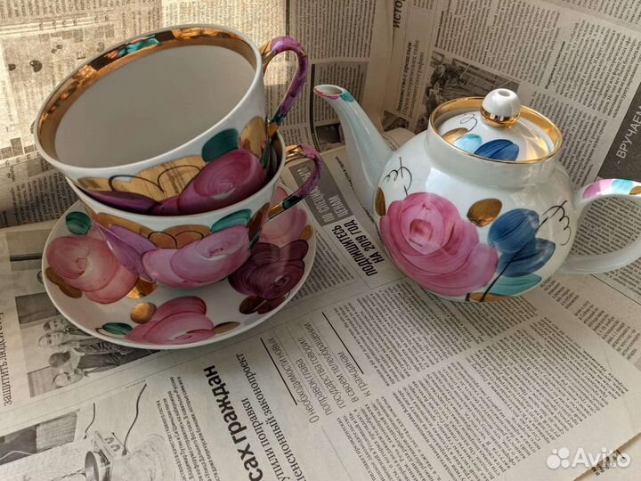 Чайный сервиз Дулево агашки гигант