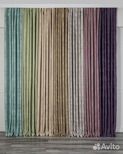 Комплект штор мрамор Зарина готовые и на заказ