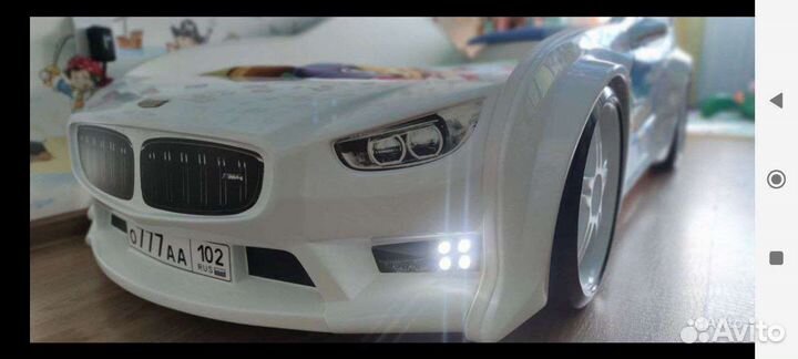 Кровать машинка 3d с подсветкой