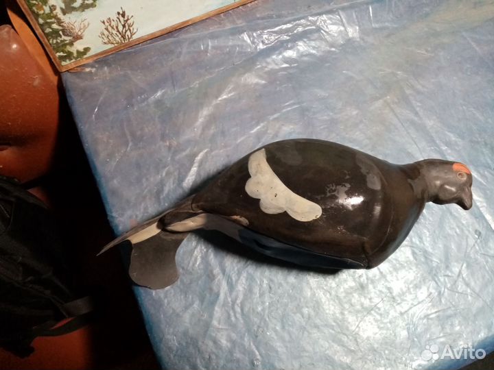 Резиновый муляж тетерева для охоты