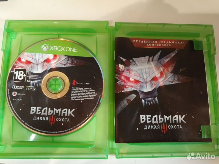 Ведьмак 3 Xbox one новый диск