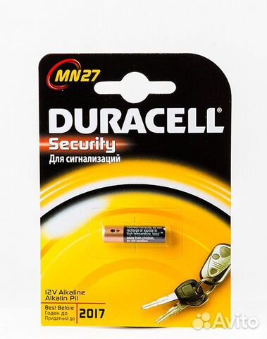 Батарейки duracell MN27 A27 для сигнализации
