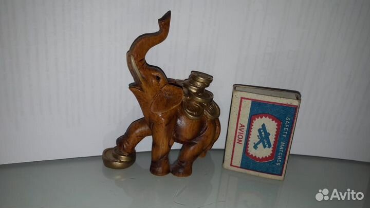 Фигурка слона, трехлапая жаба, декорат свечи