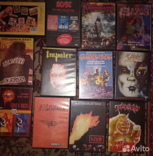 DVD металл 80-х 193 шт. Цена за все