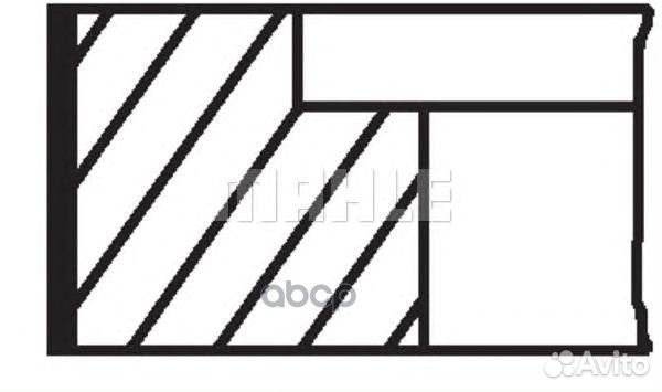 **кольца поршневые d81x1.5x1.75x3 +0.5 (1) VW