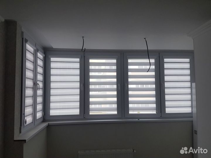 Рулонные шторы день ночь зебра Q7905-K2898