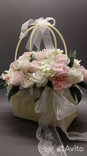 Мыльные розы букеты, букет в сумочке