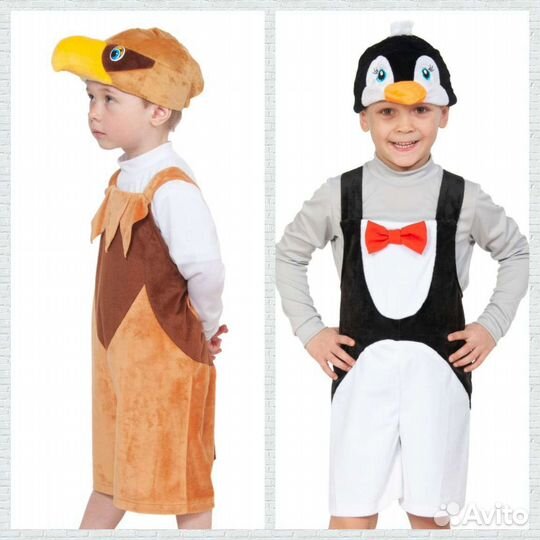 Карнавальный костюм Аист Ворона Солнце Сова Дятел