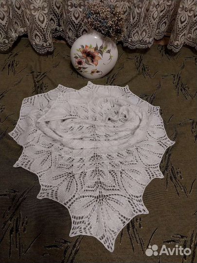 Шаль пуховая ручная работа