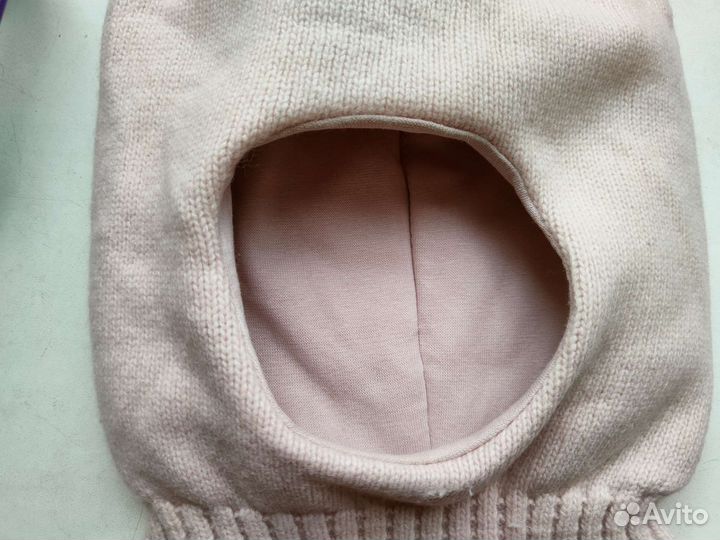 Шапка шлем для девочки 5-6лет