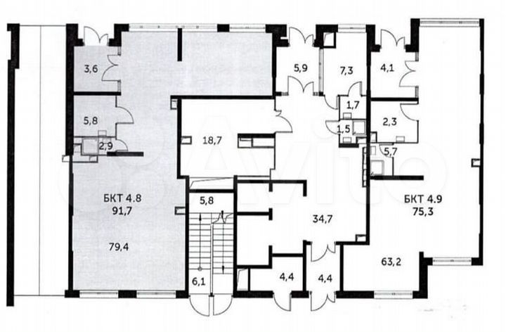 Свободного назначения, 92м²