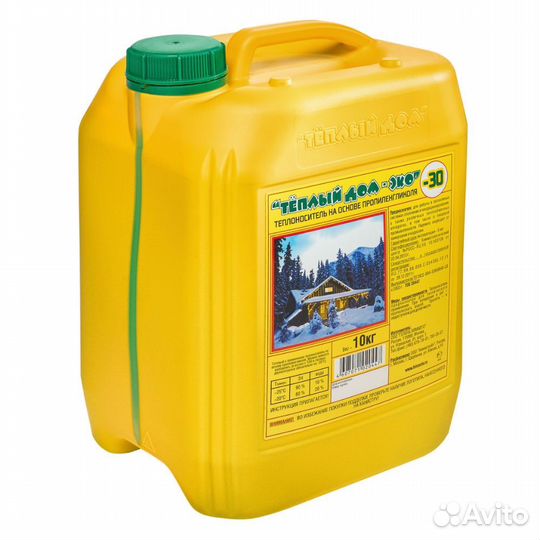 Теплоноситель пропиленгликоль теплый дом эко 30