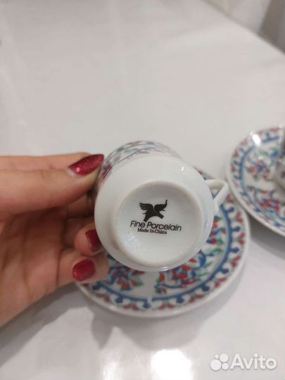 Чашка с блюдцем для кофе