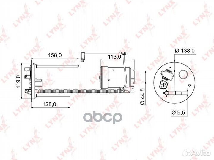 Фильтр топливный mitsubishi Lancer(CY/CX) 1.5-2