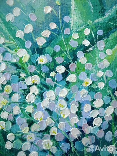 Набор картин Картина ландыши Весенняя картина