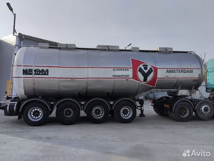 Полуприцеп пищевая цистерна Burg BPD0 15-27, 1990