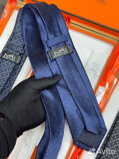 Мужской галстук Hermes #19