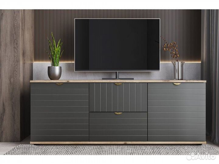 Тв-тумба Монблан-1 Line Grafit