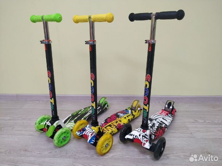 Самокаты детские Макси с принтом