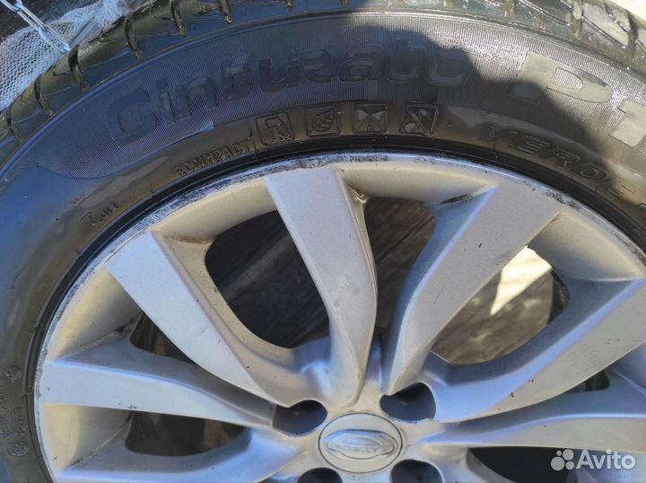 Datsun литые диски с шинами Pirelli R15 3 шт