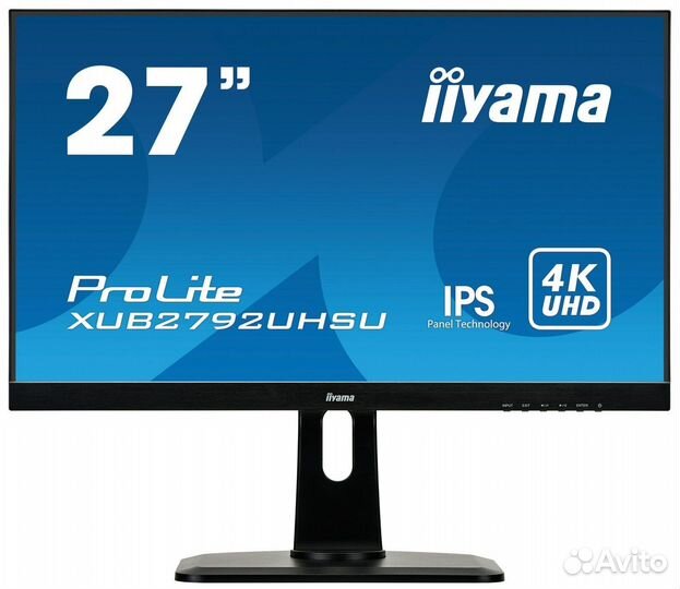 Монитор Iiyama ProLite XUB2792uhsu-1, IPS, черный