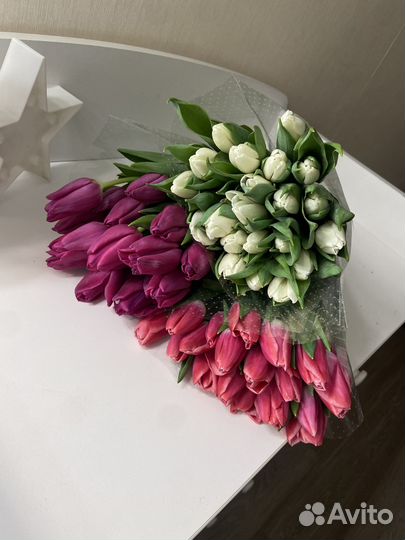 Тюльпаны к 8 марта розница