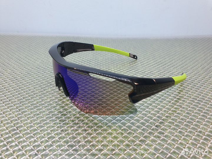 Очки велосипедные черно-зеленые