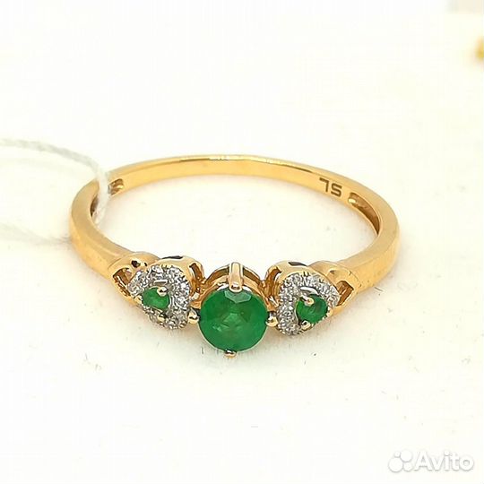 Кольцо / размер 18 / 1,75г / Золото585 / бриллиант