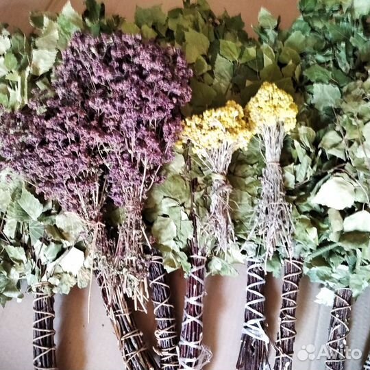 Веник дубовоберёзовые и берёзовые