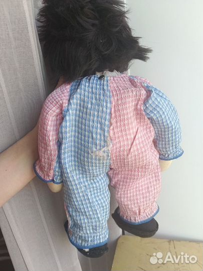 Кукла ГДР Германия клоун резиновый