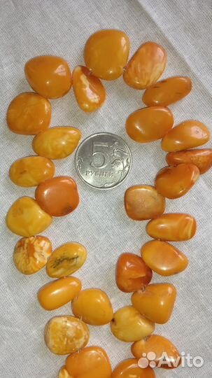 Бусы янтарь СССР