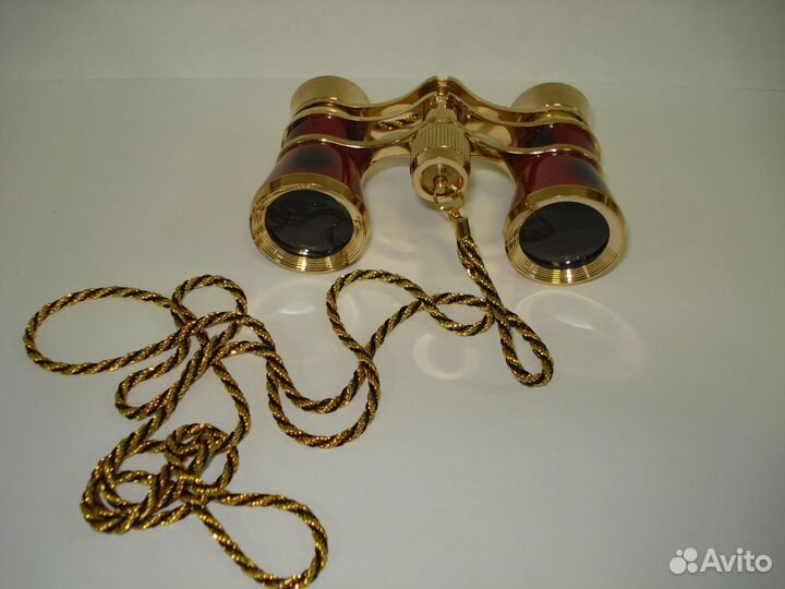 Бинокль театральный бордовый